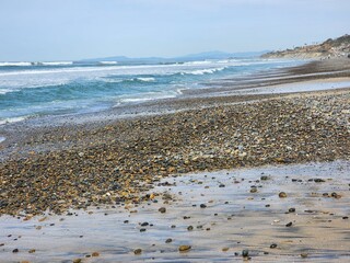 waves on the beach