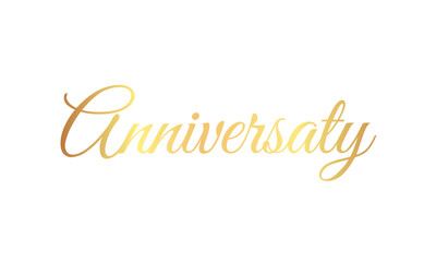 Vector anniversary wording typography style vector