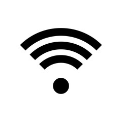 Vector wifi icon isolated on white background vector illustration