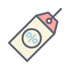 price tag dicount pastel color