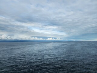 clouds over the sea