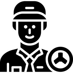 driver solid icon