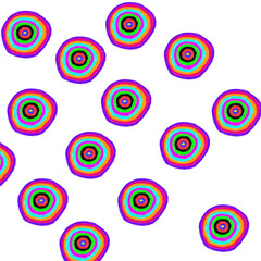 Colorful circle pattern