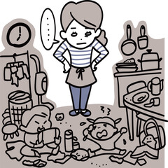 子育て中のカオス部屋