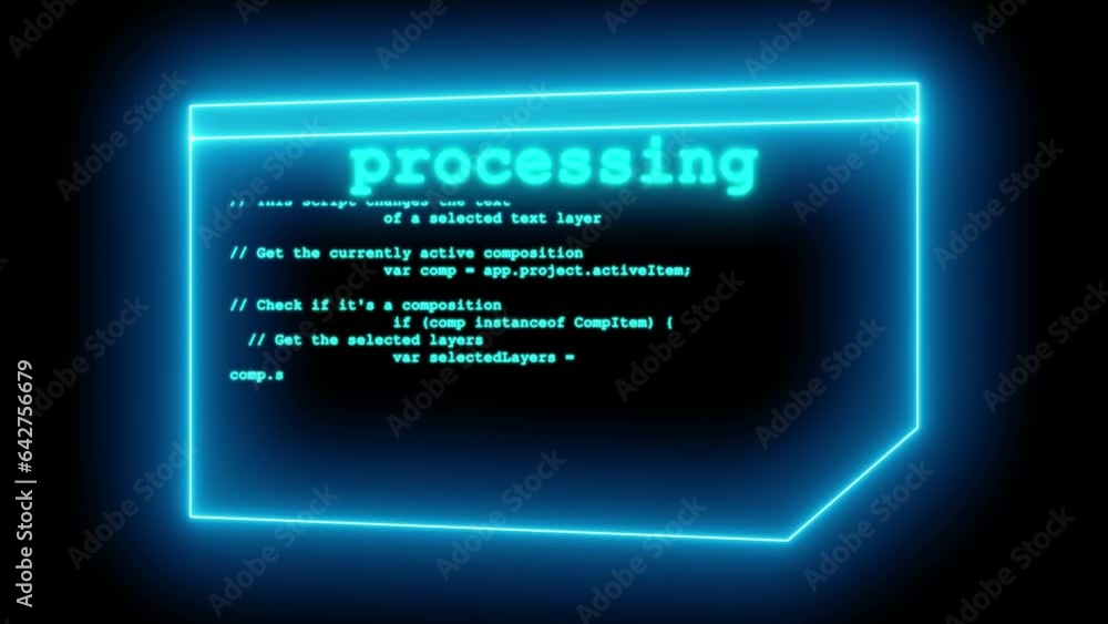 Aufkleber abstract processing digital high tech hexagons concept background. abstract motion background.e_906