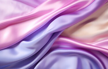 Obraz premium waving silk cloth background pink and purple color beautiful soft 