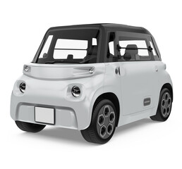 Electric Car Vehicle Isolated