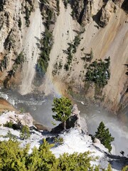 waterfall in Yellowstone national park