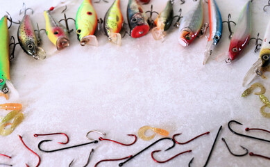 Fishing lures and equipment for fishing.
