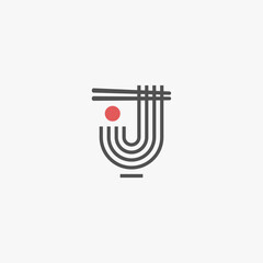 Japanese ramen logo