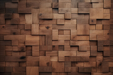 Wood background. Modern wooden facing background. Dark wooden Rustic three-dimensional wood texture © prapann
