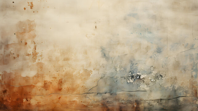 Vintage Textures: Nostalgic Aged Backgrounds Generative Ai