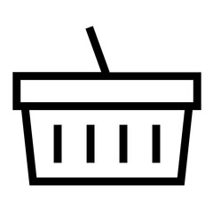 basket illustration of icons for the user interface