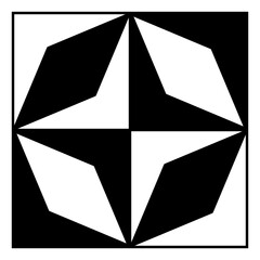 Black Geometric Pattern/Tile Pattern