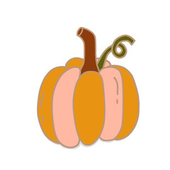 halloween pumpkin isolated on white