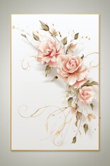 Wedding greeting card front side