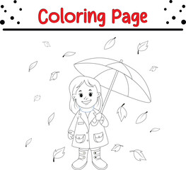 Cute cartoon coloring page illustration vector. For kids coloring book.
