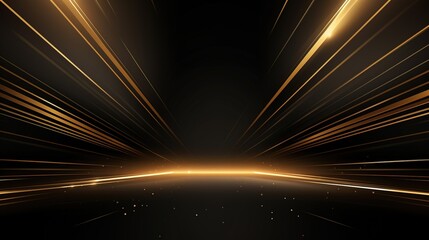 Blue glowing lines streak across a black background in a futuristic design