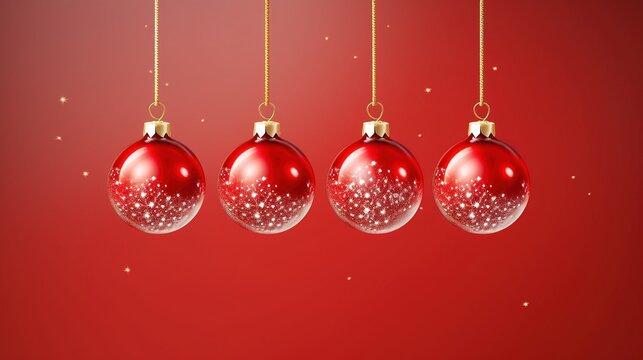 christmas background with balls