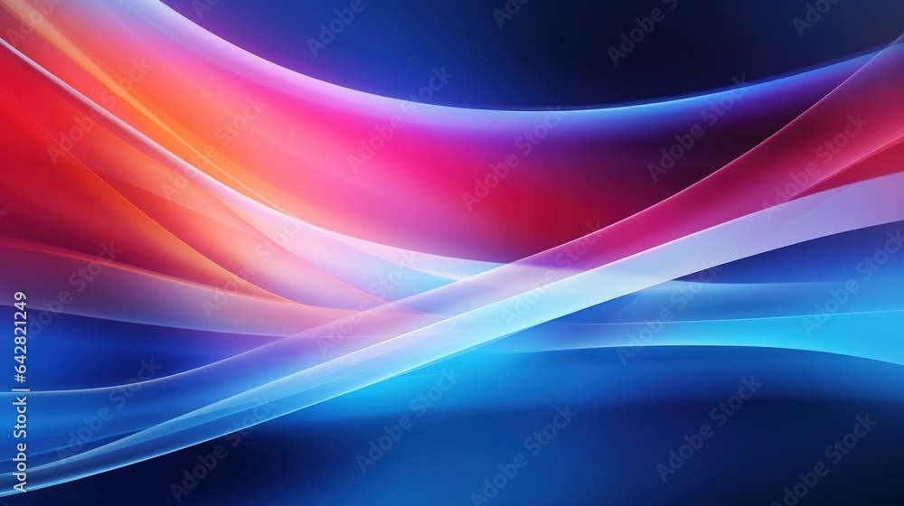 Poster abstract colorful blurred lines in motion creating a sense of speed and energy