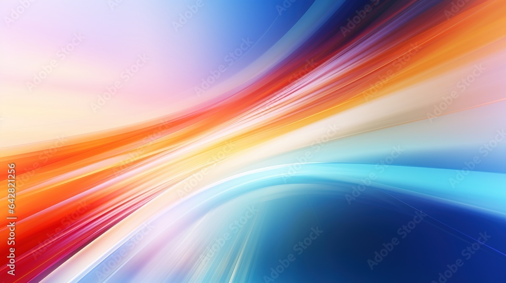 Poster abstract colorful blurred lines in motion creating a sense of speed and energy