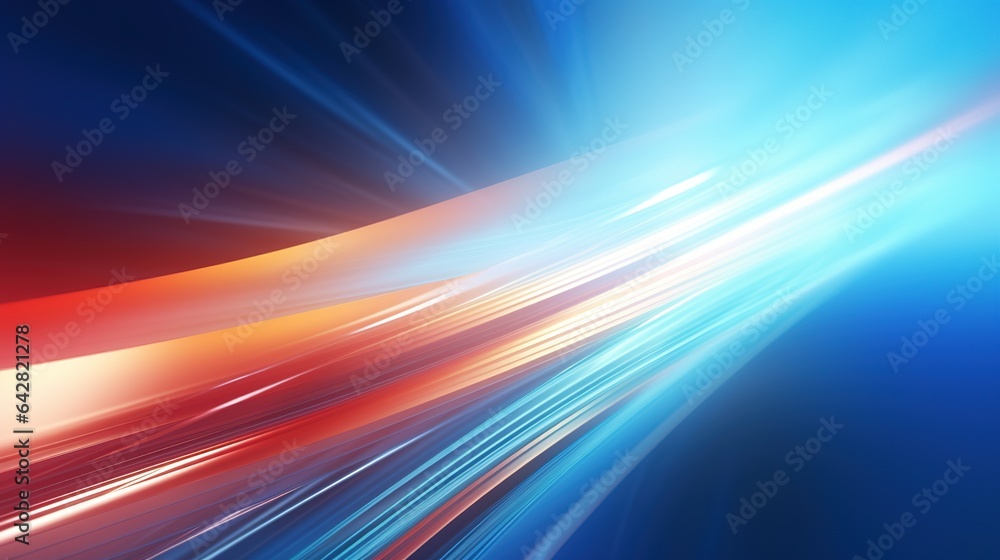 Poster abstract colorful blurred lines in motion creating a sense of speed and energy