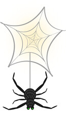 Halloween Party with spooky illustrations - Poison Spider