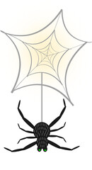 Halloween Party with spooky illustrations - Poison Spider