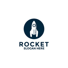 rocket logo vector design icon template