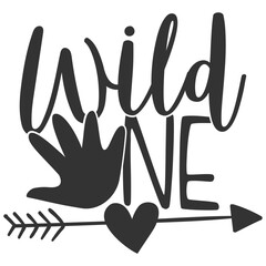 Wild One - Cute Baby Illustration