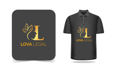 Lova legal modern typography quote black t shirt design