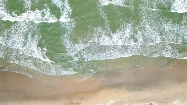 4k drone footage of Pandak Beach located at Terengganu, Malaysia