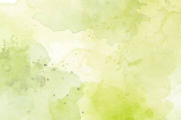 abstract natural background designed with green and yellow watercolor texture
