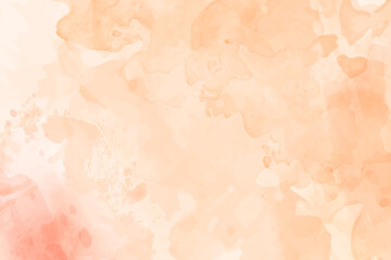 orange watercolor texture hand painted abstract background