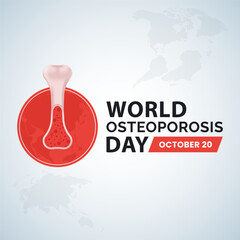 Vector world osteoporosis day background illustration