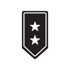 military rank icon vector