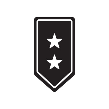 military rank icon vector