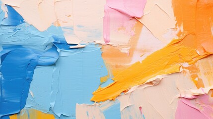 oil brushstroke multicolored art painting texture background. Generative AI