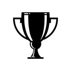 Vector winner cup. Trophy line icon. Symbol or emblem. vector illustration