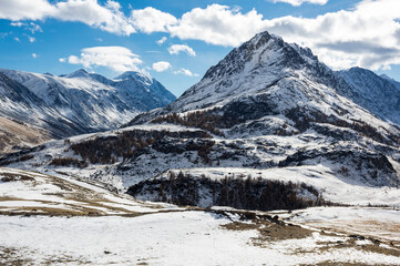 View of Altay mountains in the autumn