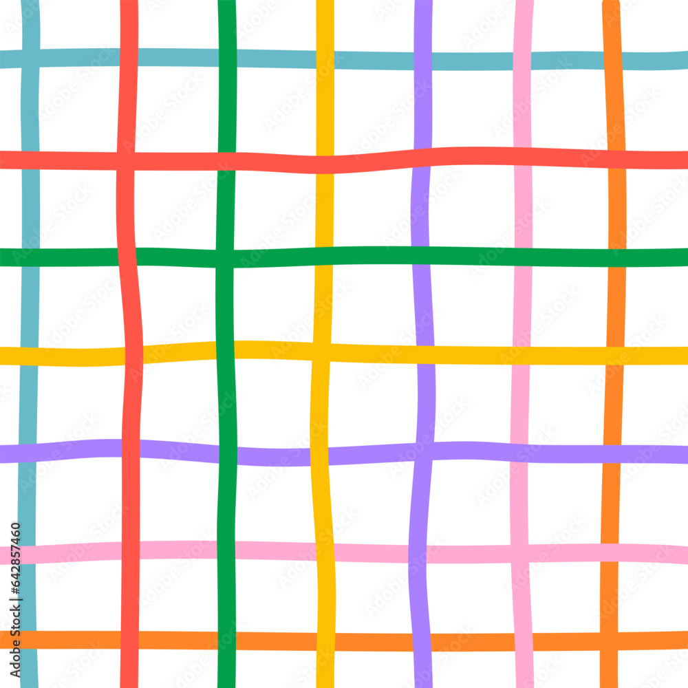 Poster fun colorful seamless pattern collection. creative abstract style art background for children. trend