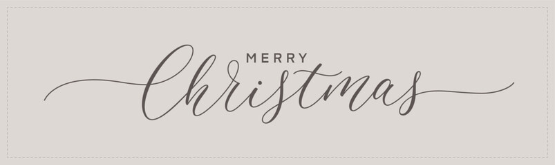 Christmas text. Hand drawn celebration calligraphy. Xmas handwritten quote. Merry Christmas hand lettering.