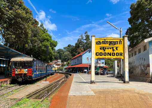 Coonoor railway station serves Coonoor, a municipality town and popular hill station in the Nilgiris district of Tamil Nadu. 