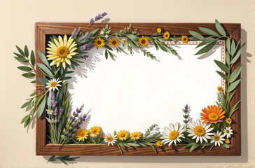 Invitation Perfection: Floral Frame for Special Occasions