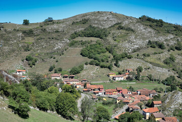 Tameza village, Yernes y Tameza municipality, Asturias, Spain