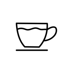 cup of coffe icon vector 