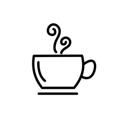 cup of coffe icon vector 