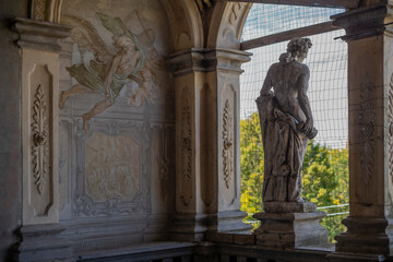 Fototapeta premium Cursed Renaissance Manor: Unveiling the Haunting Mysteries of an Abandoned Villa in Emilia Romana, Italy