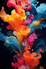 Radiant Resonance of Color Abstract and Colorful Waves in Background Aesthetics Sculpting the Soul of Abstraction Abstract, Colorful, and Wavy Backgrounds as Living Art
