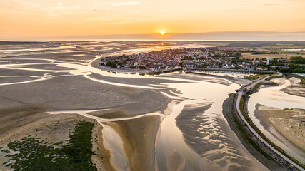Coucher de soleil sur Le Crotoy